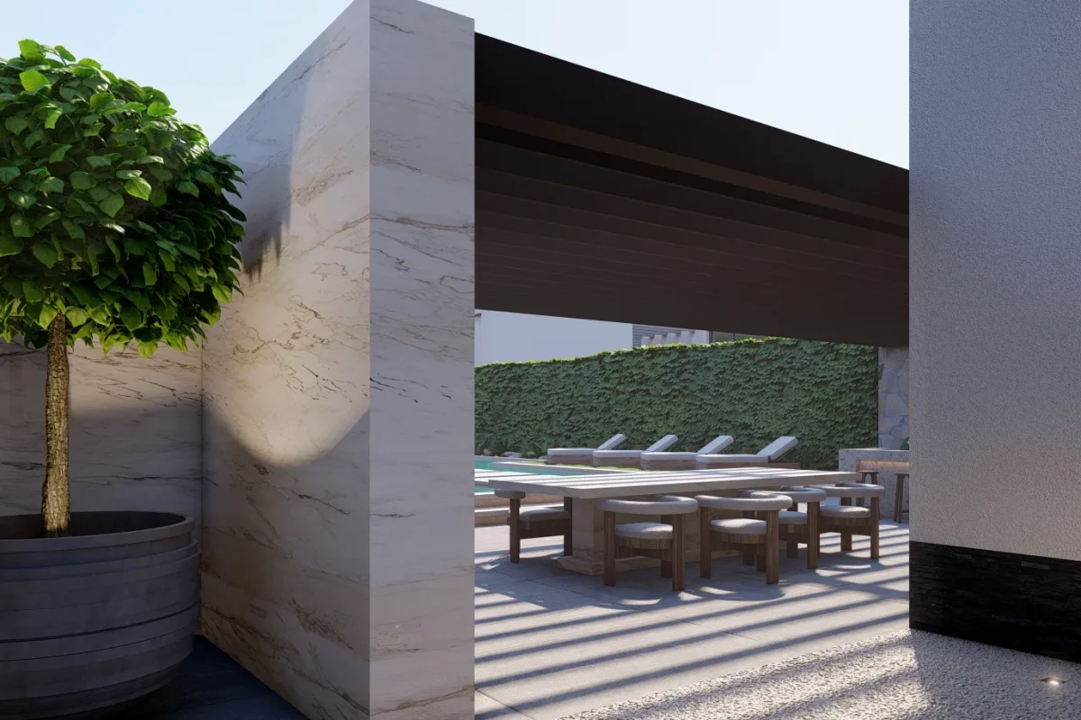 Architectonisch ontwerp van een exclusieve villa