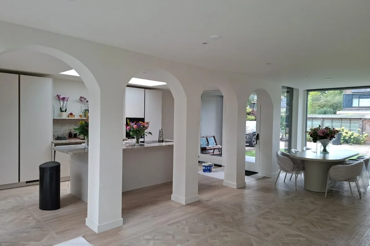 Bouwuitvoering van een high-end villa