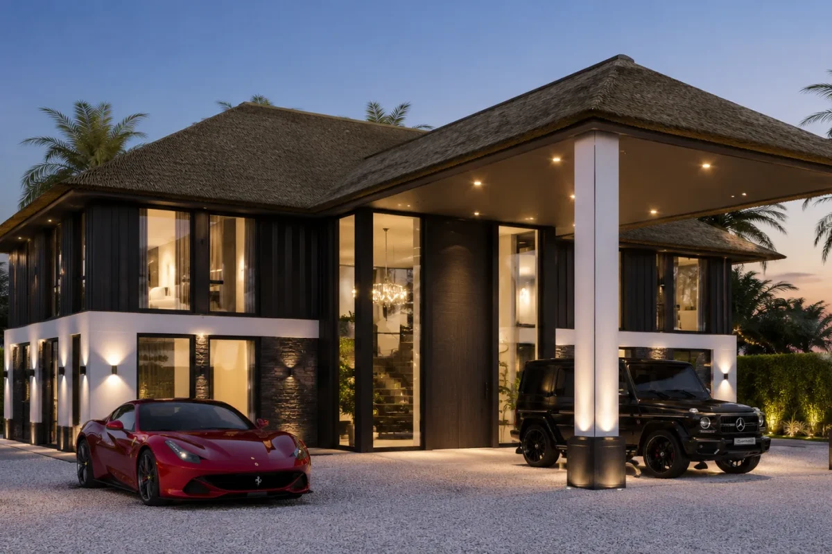 Architectonisch ontwerp van een exclusieve woning